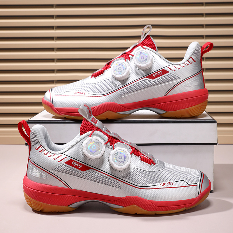 Бадминтон обувки унисекс, нисък връх, горна част от синтетична кожа, мрежеста подплата, подметка от износоустойчива гума