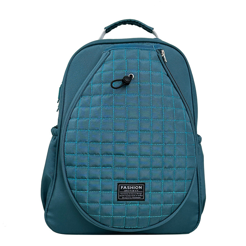 Športový batoh na badminton s oddeleným priehradkom na topánky a mokro-sucho oddelenie (nylon; polyesterové vnútro; zakrivený ramenný popruh)