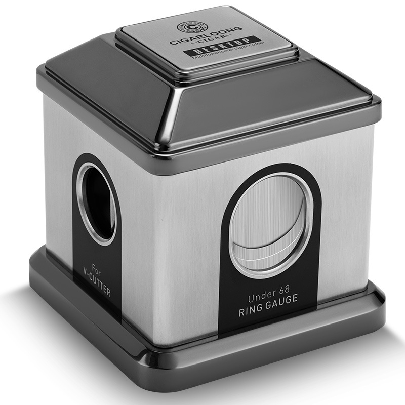 Cigarešu šķēres Cigarloong, sakausējuma asmens, viegls luksusa stils, V-cut un plakanais griezums