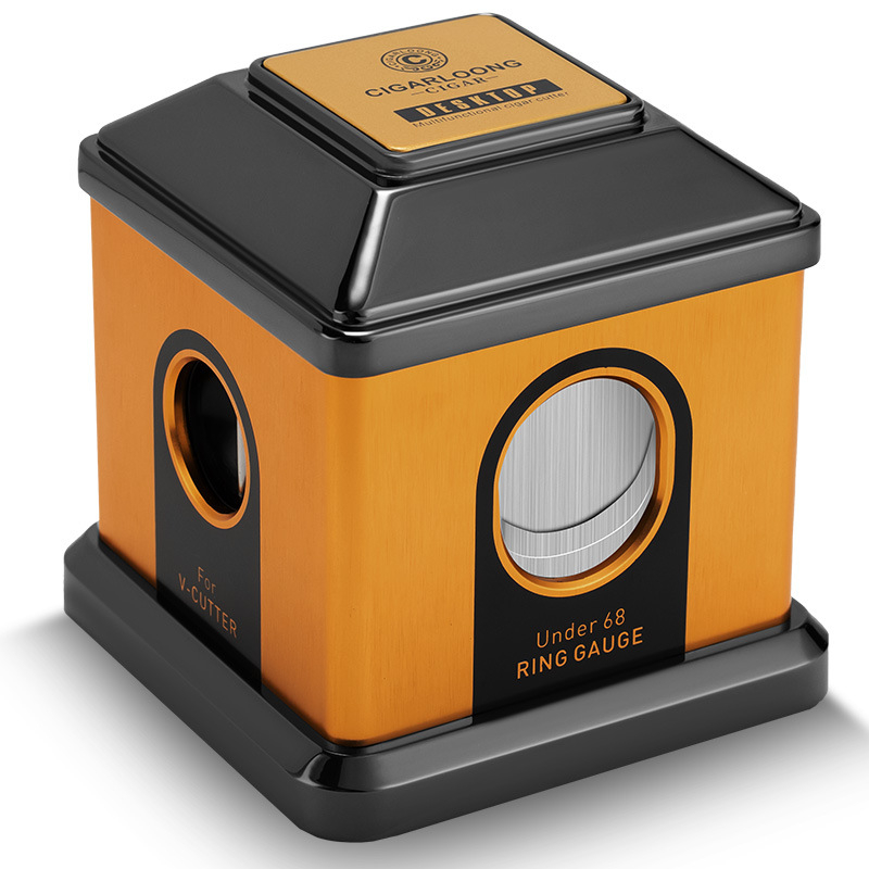 Cigarešu šķēres Cigarloong, sakausējuma asmens, viegls luksusa stils, V-cut un plakanais griezums