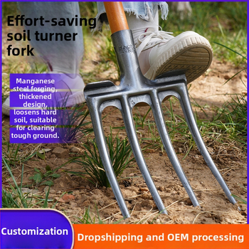 Põlluharimise dakš nelja hambaga mangaanterasest