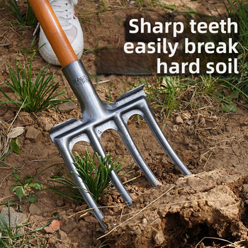 Põlluharimise dakš nelja hambaga mangaanterasest