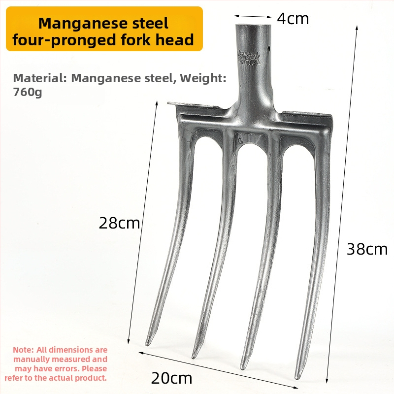Põlluharimise dakš nelja hambaga mangaanterasest