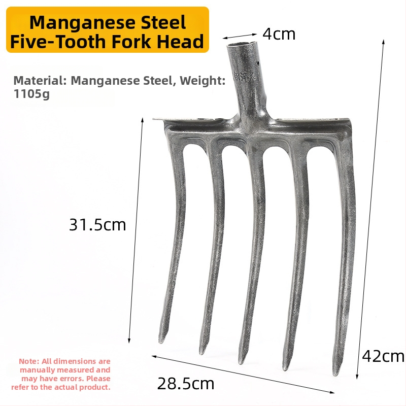 Põlluharimise dakš nelja hambaga mangaanterasest