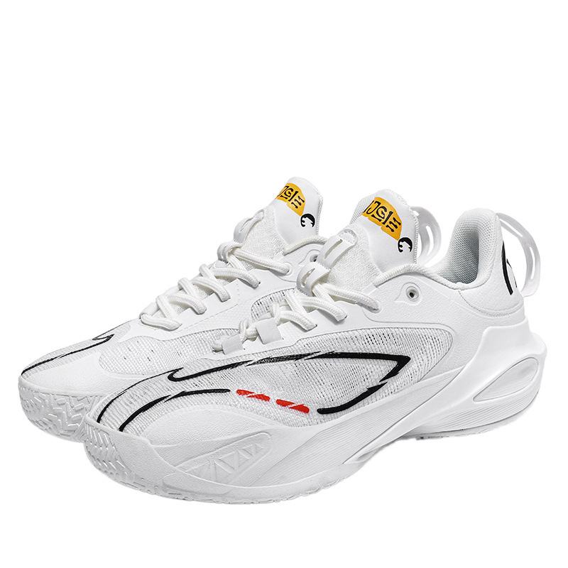 Foot Abundance T11 krepšinio bateliai, kvėpuojantis tinklinis viršus, žemas profilis, smūgių sugėrimas, neslystanti gumos padas, spalvų blokų dizainas, vidaus ir lauko aikštėms, unisex