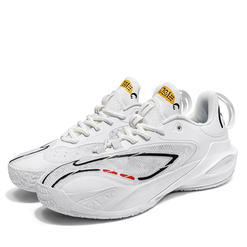 Foot Abundance T11 krepšinio bateliai, kvėpuojantis tinklinis viršus, žemas profilis, smūgių sugėrimas, neslystanti gumos padas, spalvų blokų dizainas, vidaus ir lauko aikštėms, unisex