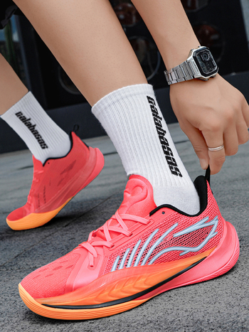 Unisex košarkaške tenisice – mrežasti gornji dio, mid-top, prednje vezanje, tehnologija prozračnosti, gumeni potplat otporan na habanje