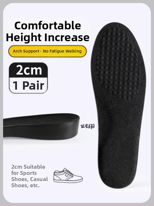 PU vložky na zväčšenie výšky, nasiakajú pot, unisex, do športovej, koženej, čižmovej a bežnej obuvi