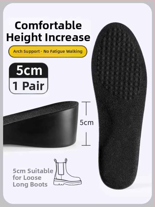 PU vložky na zväčšenie výšky, nasiakajú pot, unisex, do športovej, koženej, čižmovej a bežnej obuvi