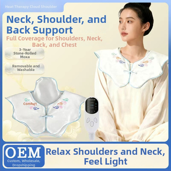Ai Chuang elektrické zohrievacie ochranné rameno a šija s Mugwort teplým kompresom pre zdravotnú masáž