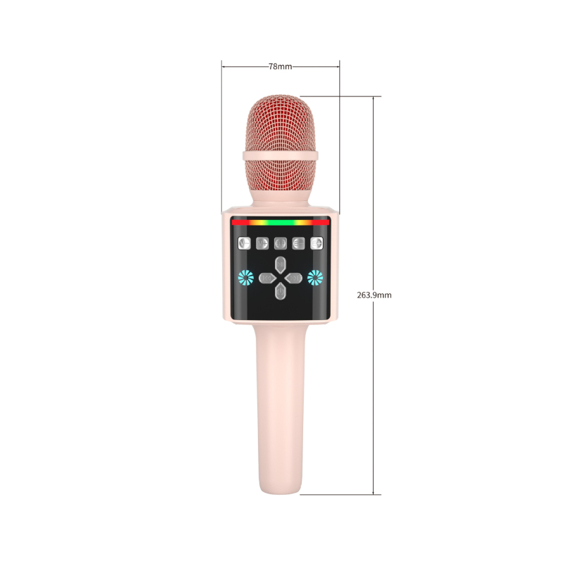 Жичен караоке микрофон за домашна употреба с вграден акумулатор - 8W, 5V, 100Hz-20kHz, SNR ≥85dB, 1200-2000mAh