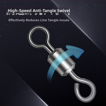 Zivju āķis ar figūras astes gredenu, griežas invertētais dizains, modelis 8003, piemērots upēm, ezeriem un okeāniem