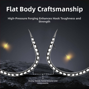 Zivju āķis ar figūras astes gredenu, griežas invertētais dizains, modelis 8003, piemērots upēm, ezeriem un okeāniem