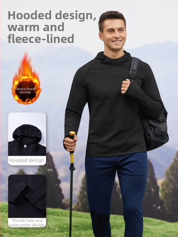 Kapucnis pulóver, poliészter fleece béléssel, uniszex, őszi-téli szezon, bélés 88% poliészter