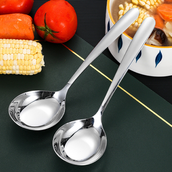 304 nerūdijančio plieno ramen šaukštas virtuvei — aukštos temperatūros atsparumas, nerūdijančio plieno rankena, logotipo spausdinimas, pritaikymas prieinama