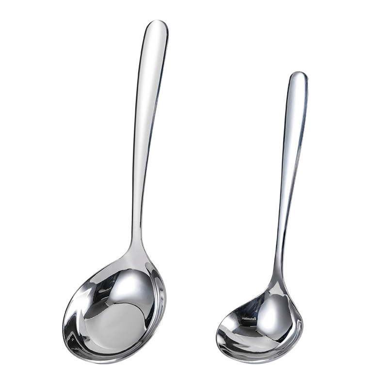 304 nerūdijančio plieno ramen šaukštas virtuvei — aukštos temperatūros atsparumas, nerūdijančio plieno rankena, logotipo spausdinimas, pritaikymas prieinama