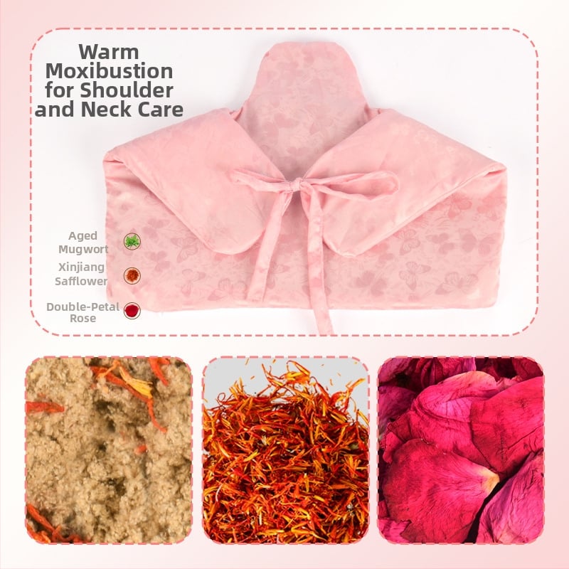 Aiyuantang Pečių ir kaklo druskos šilumos kompresas su elektros šildymu – 60W, 220V, 30–50°C, šilko satino audinys, 0.5kg, 9 temperatūros režimai