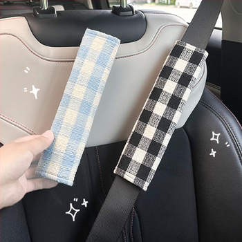 Auto turvavöö õla padi, villane materjal, dekoratiivne aksessuaar Blue Rain bränd, 50 g, logode trükkimine saadaval