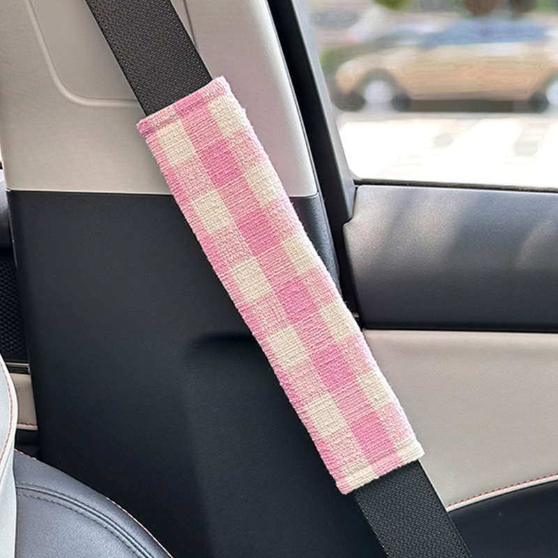 Auto turvavöö õla padi, villane materjal, dekoratiivne aksessuaar Blue Rain bränd, 50 g, logode trükkimine saadaval