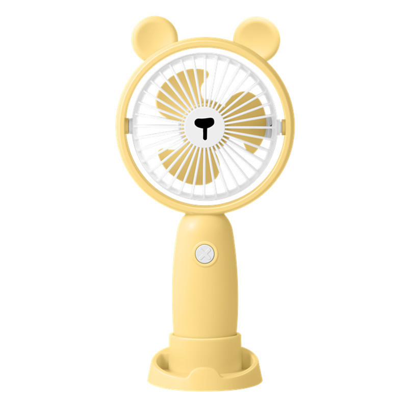 Ručni USB ventilator — mini stolni, ugrađena baterija 1200–2000mAh, 3 lopatice, tiho djelovanje ispod 36 dB, radno vrijeme 8–12 sati