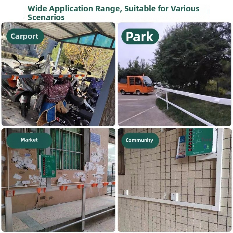 Умен стенен заряден контакт с QR код, 10A, 250V, фосфорен меден проводник, CCC сертифициран