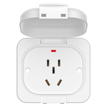 Stienā uzstādāma piecpinīga ārējā ūdensizturīgā uzlādes kontaktligzda ar vāciņu