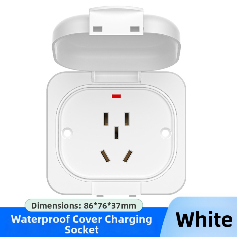 Stienā uzstādāma piecpinīga ārējā ūdensizturīgā uzlādes kontaktligzda ar vāciņu