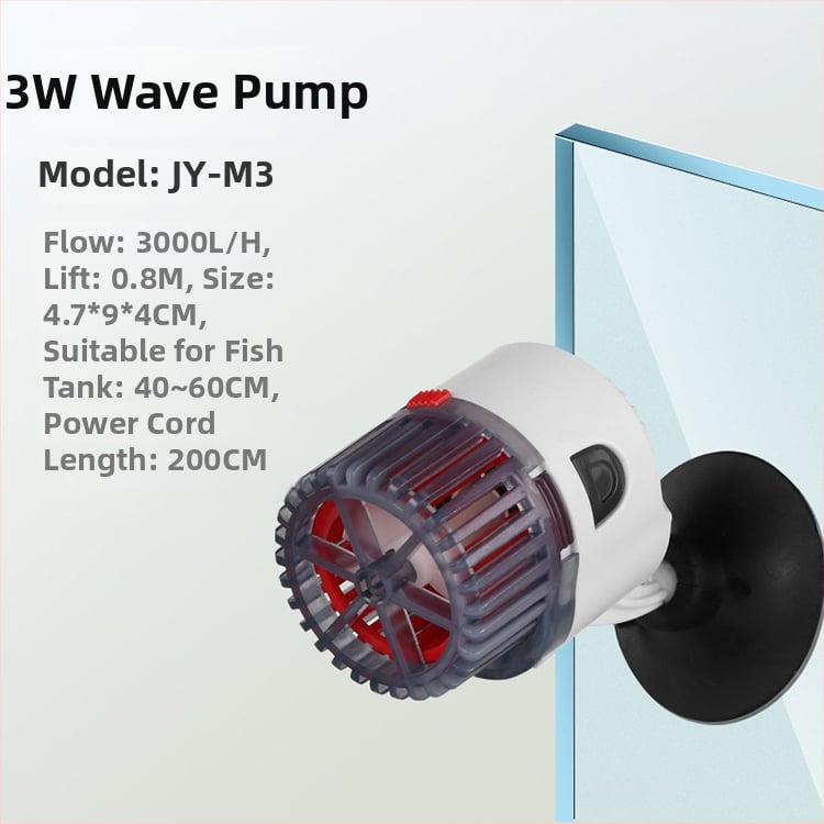 Jingye akváriumi hullámpumpa – falra szerelt, műanyag, víz keringtetése és oxigénellátás