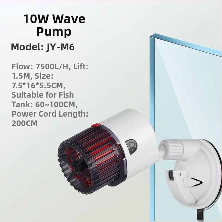 Jingye akváriumi hullámpumpa – falra szerelt, műanyag, víz keringtetése és oxigénellátás