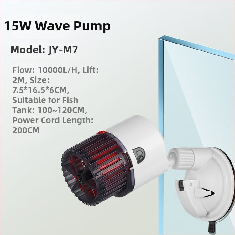 Jingye akváriumi hullámpumpa – falra szerelt, műanyag, víz keringtetése és oxigénellátás