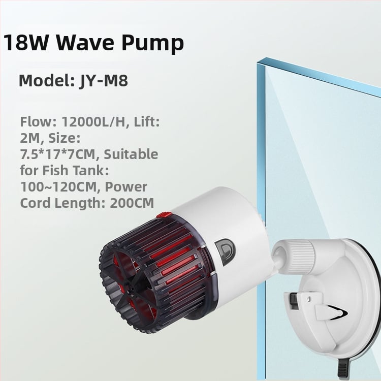 Jingye akváriumi hullámpumpa – falra szerelt, műanyag, víz keringtetése és oxigénellátás