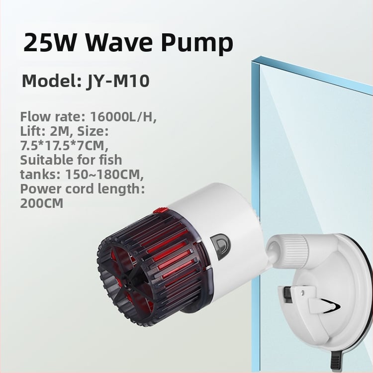 Jingye akváriumi hullámpumpa – falra szerelt, műanyag, víz keringtetése és oxigénellátás