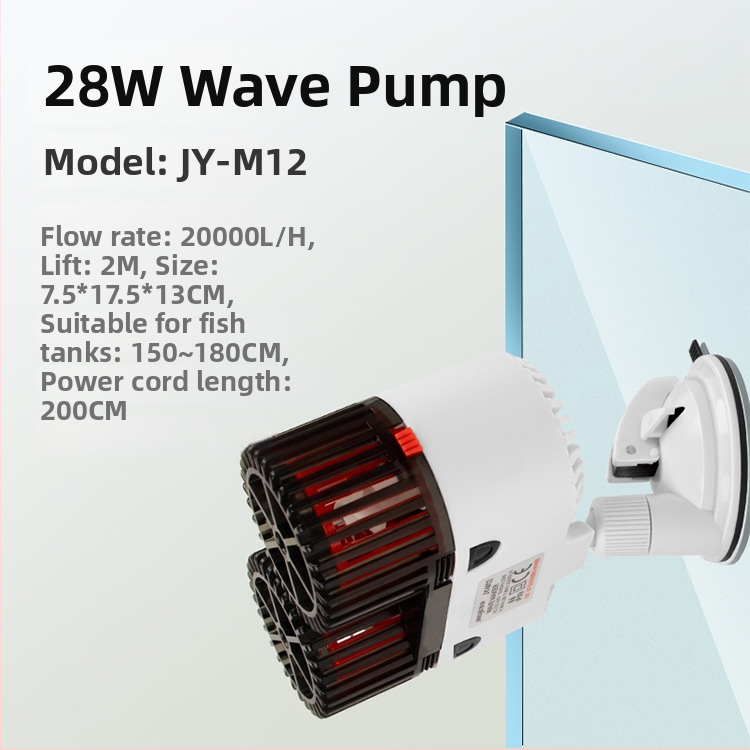 Jingye akváriumi hullámpumpa – falra szerelt, műanyag, víz keringtetése és oxigénellátás