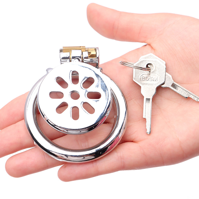 Kovový zámok na penis pre mužov, ručné ovládanie, bez lubrikantu, značka Cherry Fini.