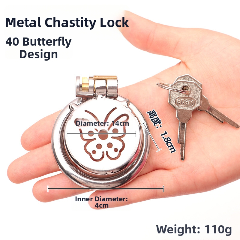 Kovový zámok na penis pre mužov, ručné ovládanie, bez lubrikantu, značka Cherry Fini.