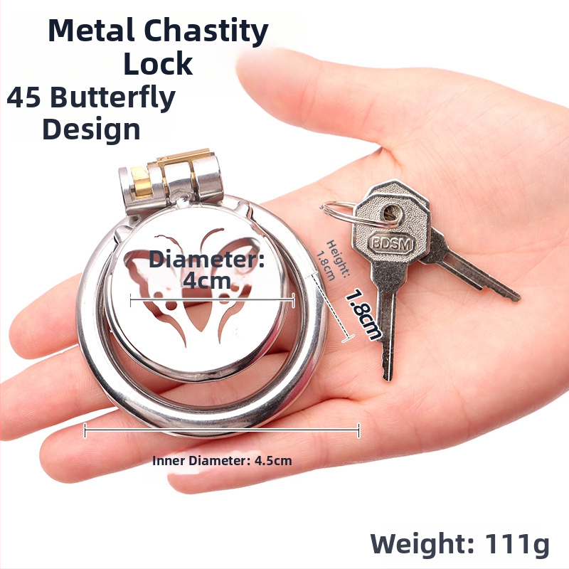 Kovový zámok na penis pre mužov, ručné ovládanie, bez lubrikantu, značka Cherry Fini.