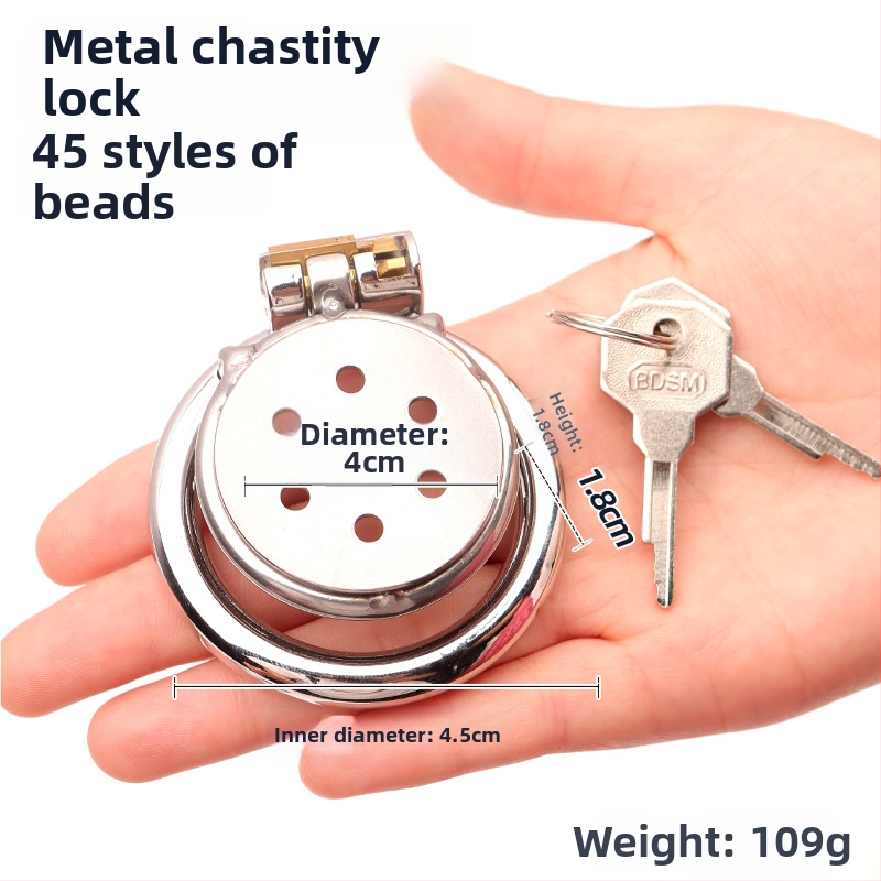 Kovový zámok na penis pre mužov, ručné ovládanie, bez lubrikantu, značka Cherry Fini.