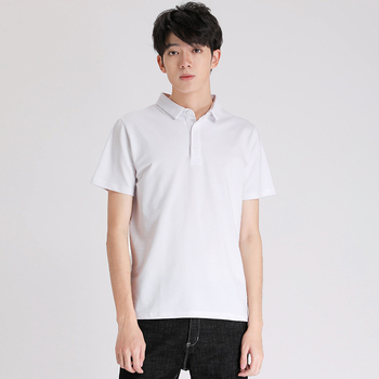 Muška polo majica, korejski stil, kratki rukav, udoban kroj, pamukasta tkanina 96%+