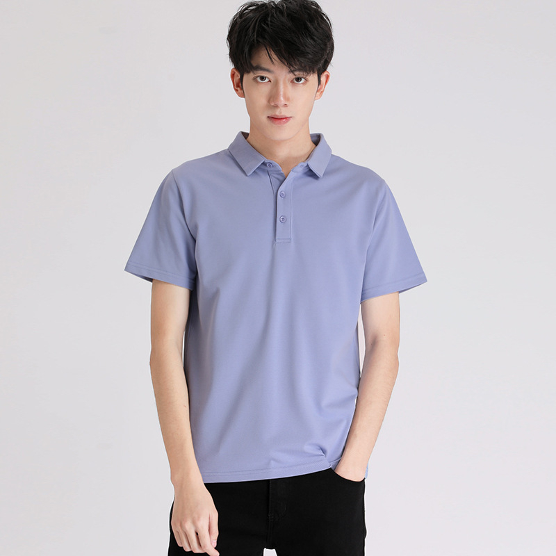 Muška polo majica, korejski stil, kratki rukav, udoban kroj, pamukasta tkanina 96%+