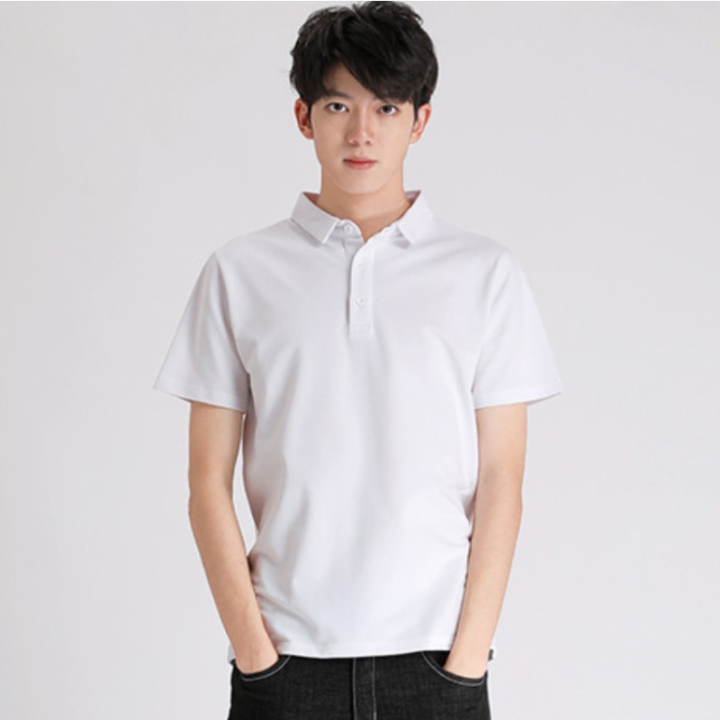 Muška polo majica, korejski stil, kratki rukav, udoban kroj, pamukasta tkanina 96%+