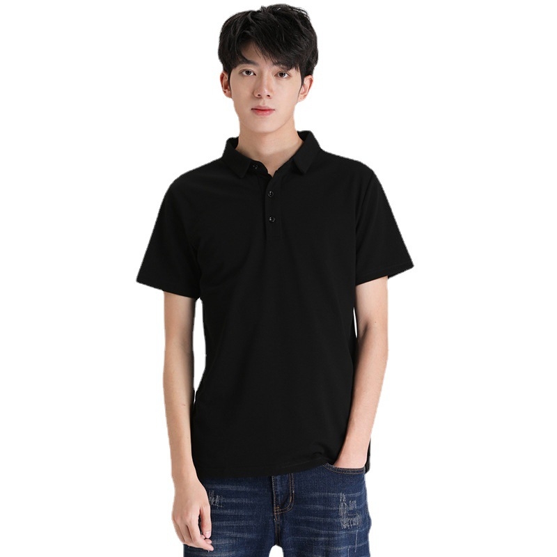 Muška polo majica, korejski stil, kratki rukav, udoban kroj, pamukasta tkanina 96%+