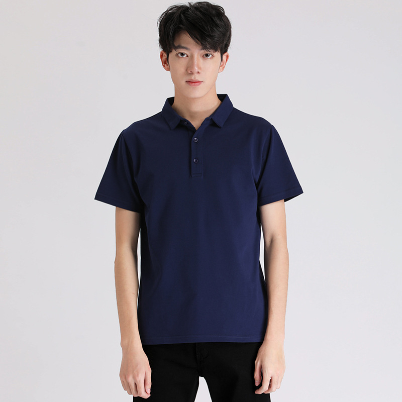 Muška polo majica, korejski stil, kratki rukav, udoban kroj, pamukasta tkanina 96%+