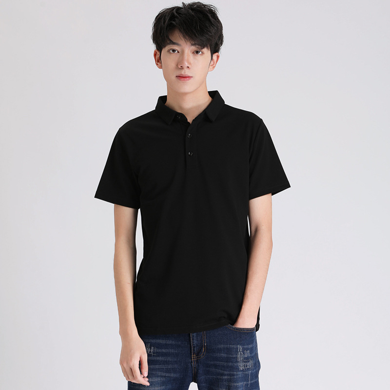 Muška polo majica, korejski stil, kratki rukav, udoban kroj, pamukasta tkanina 96%+