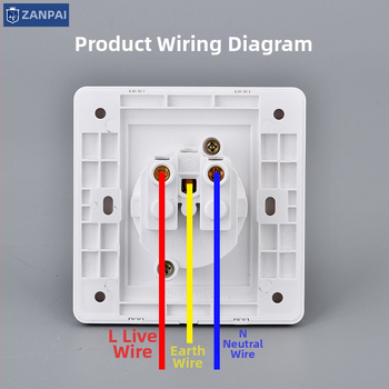 Zan Brand 86 tipa Eiropas standarta sienas kontaktu panelis, 16A, 250V, CE sertifikāts