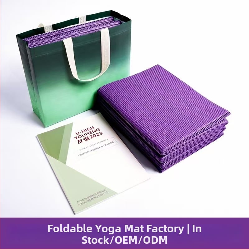 Joga podloga PVC, debljina 8 mm, težina 1,45 kg, za kućnu upotrebu — pogodna za trčanje, fitness i ples