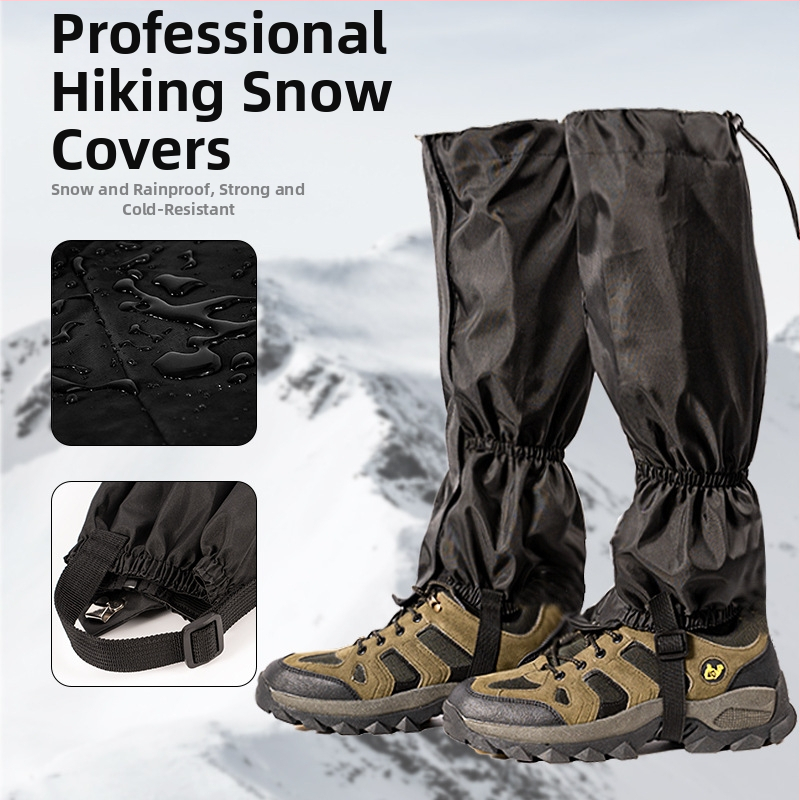 Защита за долен крак за планински туризъм, полиестерно тяло; защита на долния крайник; подходяща за лед и сняг, туризъм и къмпинг.