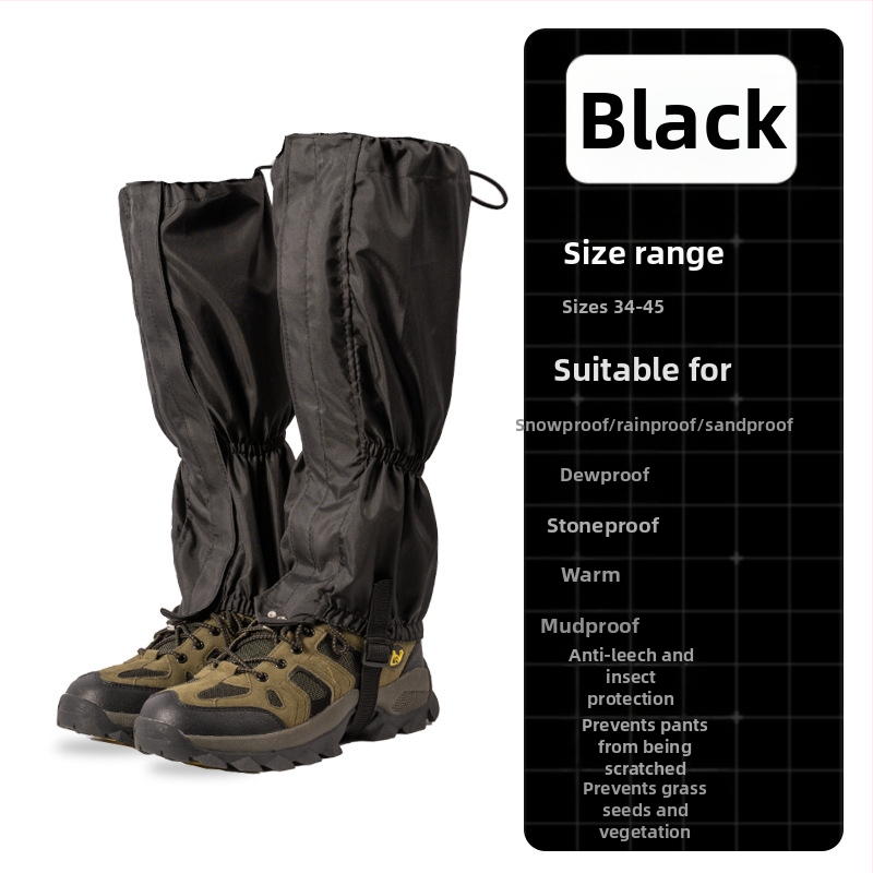 Защита за долен крак за планински туризъм, полиестерно тяло; защита на долния крайник; подходяща за лед и сняг, туризъм и къмпинг.