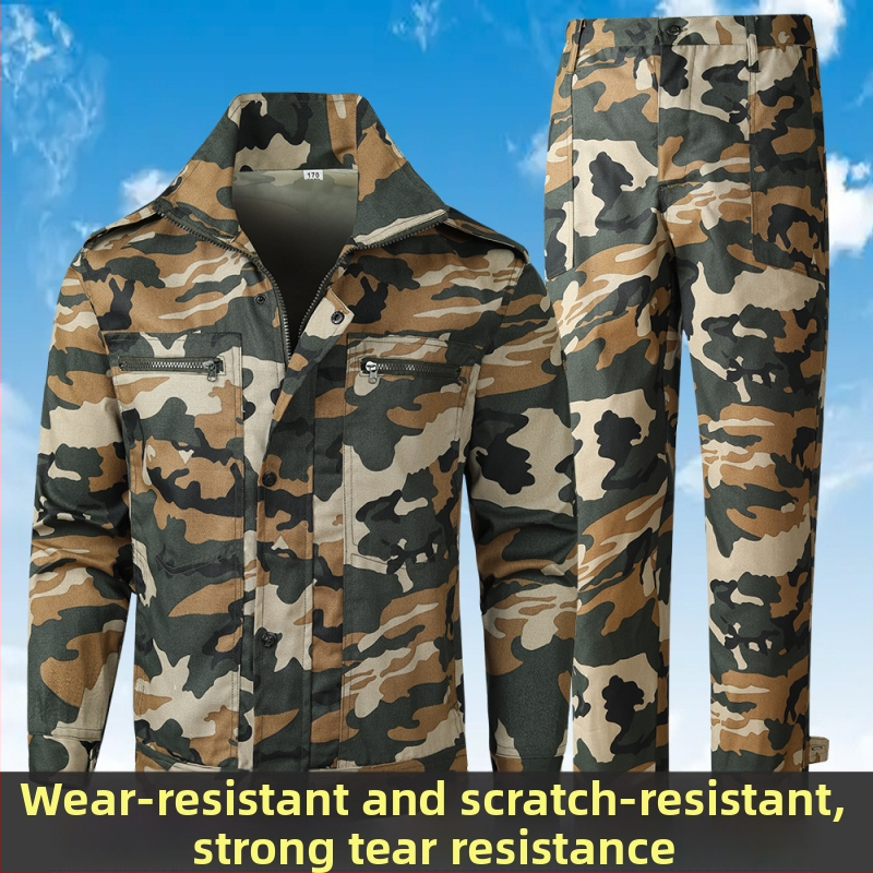 Kamuflāžas apģērbs ārpustelpu aktivitātēm — elpojošs, izturīgs audums; Raksts: kamuflāža; Audums: ķīmiskas šķiedras; Sezona: vasara, pavasaris, rudens; Pieaugušajiem, abiem dzimumiem; Piemērots skrējieniem, pārgājieniem un šaušanas sportam.