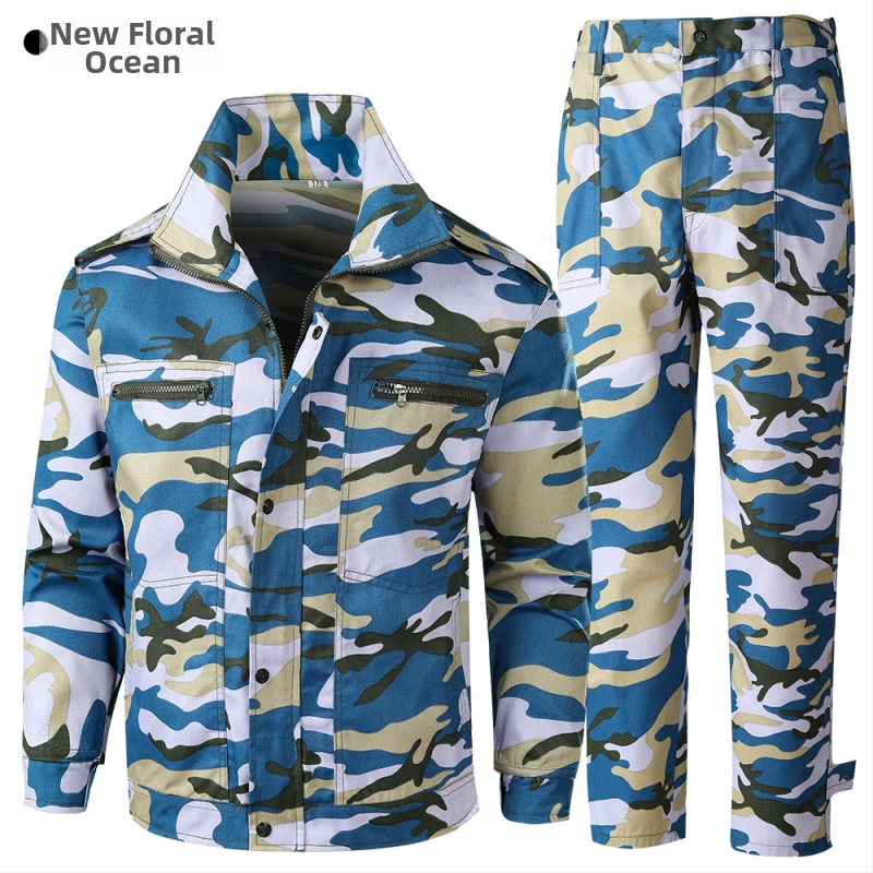 Kamufliažiniai drabužiai lauko veikloms — kvėpuojantis, dėvėjimą atsparus audinys; Kamufliažo raštas; Audinys: cheminiai pluoštai; Sezonai: vasara, pavasaris, ruduo; Suaugusiesiems, unisex; Tinka bėgimui, žygiams, stovyklavimui ir šaudymo sportui.