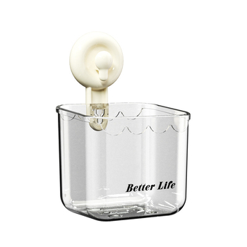 Organizator pentru prosoape de față cu ventuză, montare pe perete, 1 nivel, material ABC+PC, baie